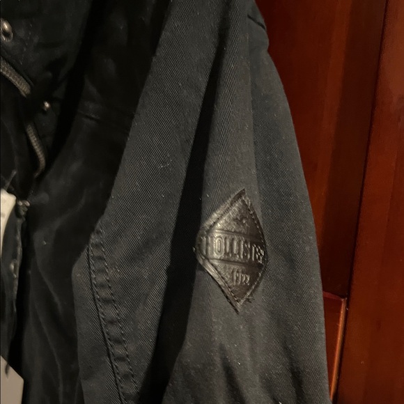 Hollister Black Jacket with Faux Fur Trim - Picture 2 of 3